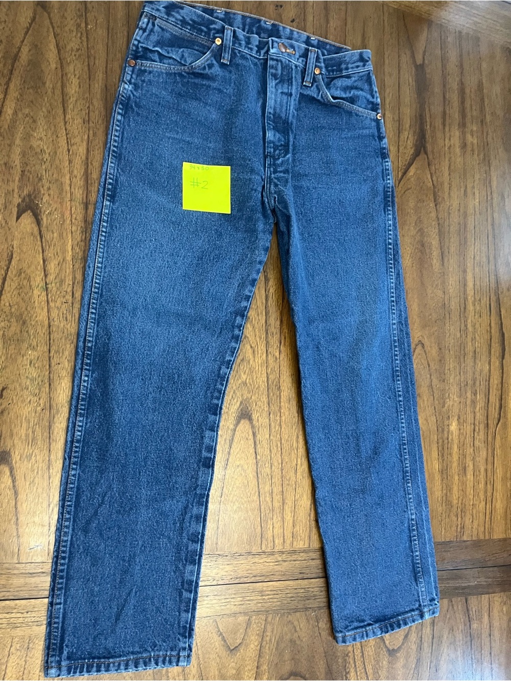 Bundle of 3 Classic Wrangler Jeans tag 34 x 30 actual 32 x 28 - Picture 6 of 11